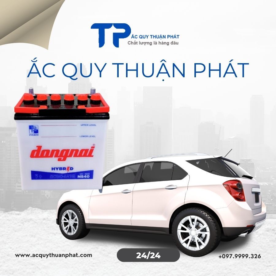 bình ắc quy đồng nai Ns40 12V-35ah chuyên dùng xe ô tô 500kg, Toyota Rush, xiệc cá, tháp sáng, với giá tốt nhất