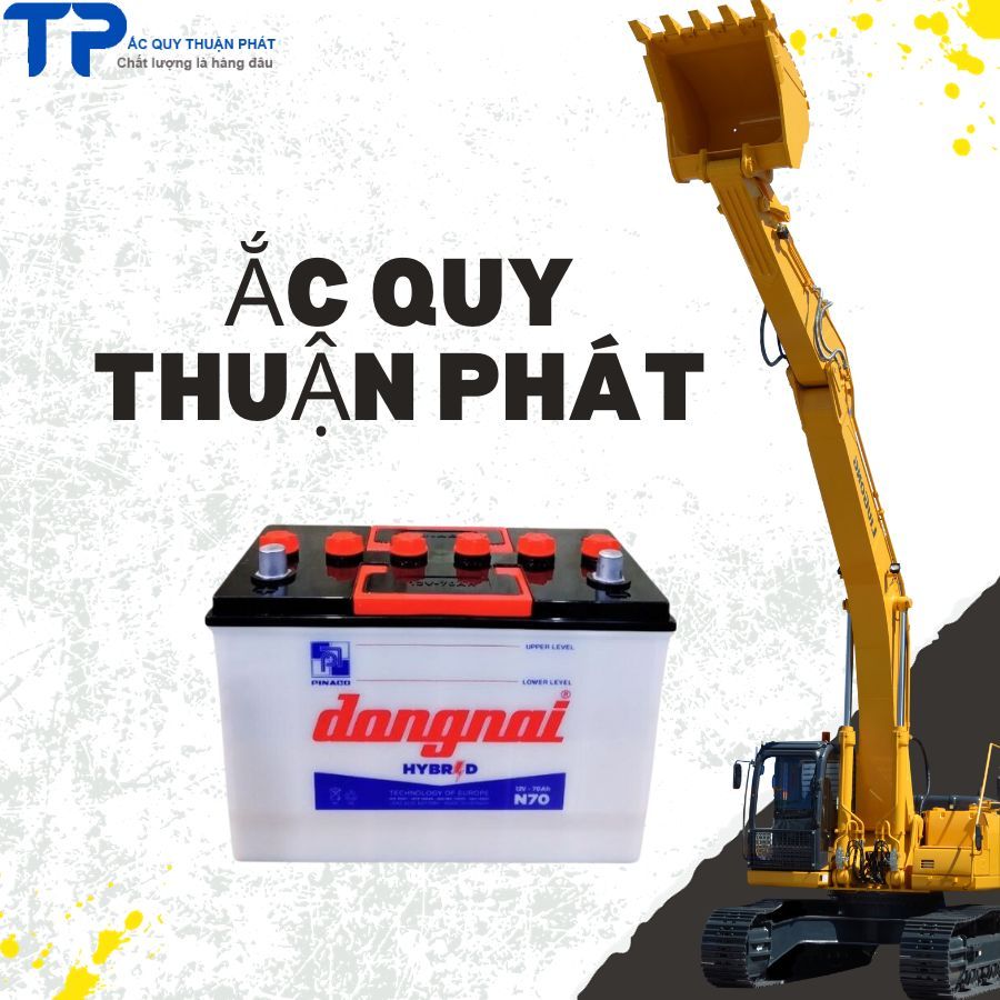 bình ắc quy đồng nai N70 12V-70ah chuyên dùng cho xe tải Jac, xe tải Huynhdai, thắp sáng, chích cá, máy phát điện, NLMT