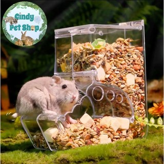 Máng ăn tự động cho Hamster - mica trong dễ dàng vệ sinh tẩy rửa