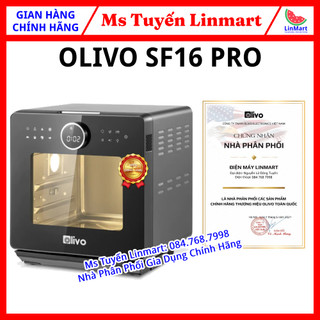 Nồi chiên hơi nước olivo sf16 pro - thương hiệu mỹ - dung tích 16l - công suất 2800w
