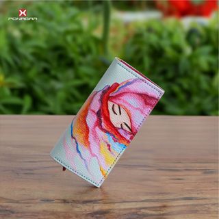 Ví da v56 - ví đựng tiền, ví dài - ví da ponagar handmade