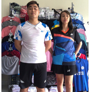 Áo cầu lông cổ tim yonex nam nữ phiên bản độc đáo mới nhất,Áo tập cầu lông yonex,Áo thun cầu lông nam