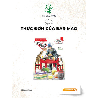 Sách - thực đơn của bar mao
