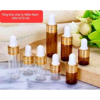Lọ Chiết Serum Chai chiết serum Lọ Chiết Tinh Dầu Nước Hoa Thủy Tinh Mỏng 3ml/5ml - Không dung dịch