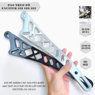 Pas treo Pô Exciter 135 150 155 nhôm cnc dày 10 li dài 35cm lắp như zin Phụ Kiện Phụ Tùng