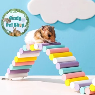 Cầu thang gỗ phụ kiện chuồng cho Hamster, Thỏ, Bọ, Sóc Bông, Nhím, Sóc Bắc Mỹ, Dumbo Rat,...