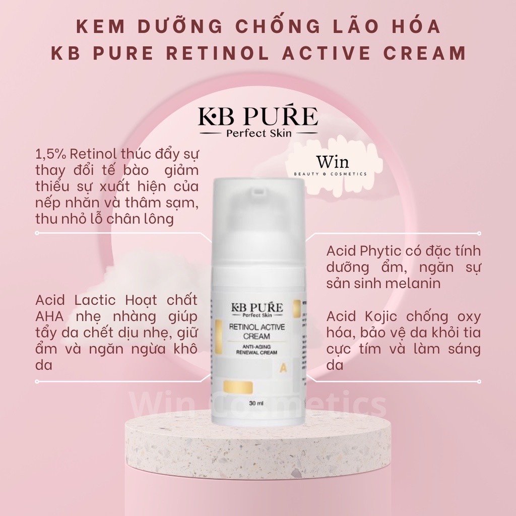 [Hàng công ty] Kem chống lão hóa KB Pure Retinol Active Cream 30ml