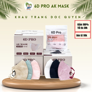 Thùng 200 chiếc khẩu trang ak mask 6d pro mask cao cấp - khẩu trang phạm thoại
