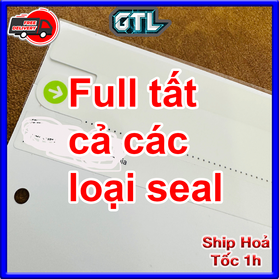 Miếng dán seal hộp, siu hộp ip 17promax 15 promax siu 16 promax niêm phong hộp - Mốc Store