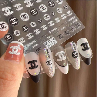 [Phu Kien Nail Chinh Hang] Sticker Chanel lụa 5D