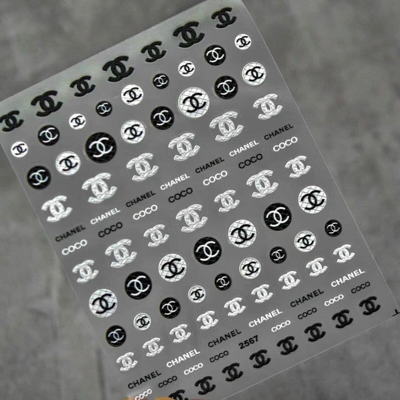 [Phu Kien Nail Chinh Hang] Sticker Chanel lụa 5D