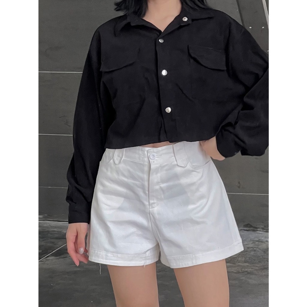 Quần Short Kaki Nữ Joolate Cạp Cao Siêu Hack Dáng 203 | BigBuy360 - bigbuy360.vn