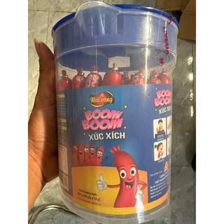 Xúc xích ăn liền boom boom lọ 50 cây x 18 g