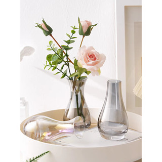 Bình hoa thuỷ tinh để bàn siêu sang phong cách vintage, lọ hoa decor trang trí dáng bình tịnh thuỷ của Đức Quan Âm