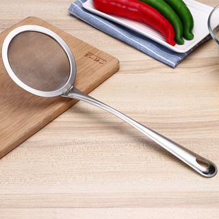 Dụng cụ hớt bọt váng lọc cặn _dụng cụ lọc dầu mỡ đáy sâu inox xịn,
