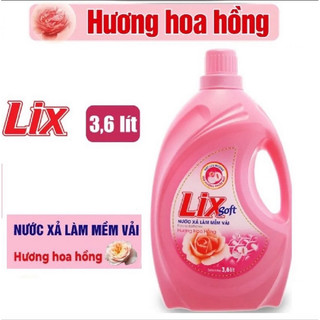  Combo 2 Can Nước xả vải LIX hương ban mai 3.6L 