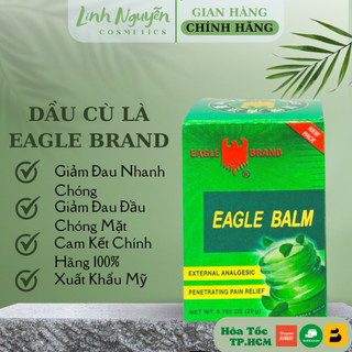 Dầu cù là xanh vàng con ó eagle brand eagle balm 19.8g