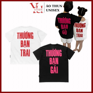 Áo Thun UNISEX 2 MẶT CHỮ HOT TREND THƯƠNG BẠN TRAI / BẠN GÁI BRAY COUPLE ĐÔI TẤU HÀI ĐỘC LẠ (Đủ size M-L-XL-XXL bigsize)