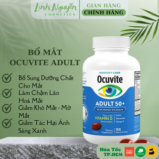 Viên uống bổ mắt ocuvite adult 50 + bausch & lomb 150 viên mỹ