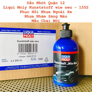 [Đọc Kĩ Bài] Phục Hồi Nhựa Nhám Sáng Màu - Nhựa Ngoài Liqui Moly Kunststoff Wie Neu 1552 - 250ML