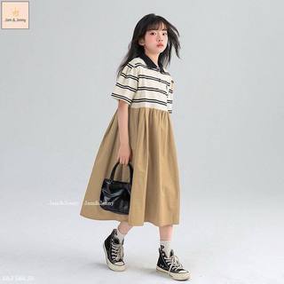 Váy J&J kẻ trái tim ngực