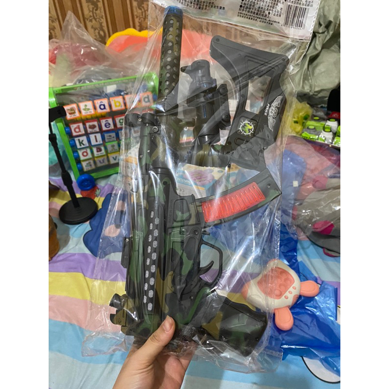 Súng đồ chơi trẻ em Pin Điện có Đèn có Nhạc Siêu Bền Đẹp Nhựa ABS An Toàn Đồ Chơi Trẻ Em