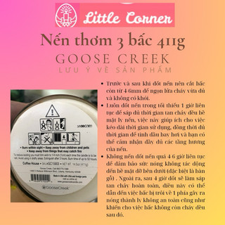 Nến thơm 3 bấc GOOSE CREEK 411g