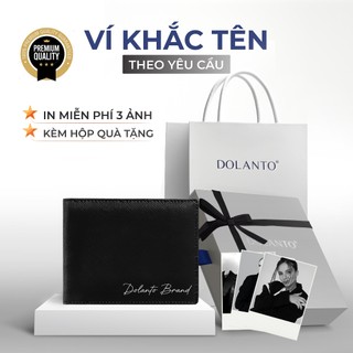 Ví dolanto brand® flat saffiano wallet