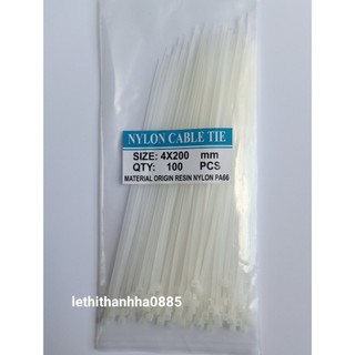 Bịch 100 sợi dây rút nhựa các size