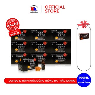 Combo 10 hộp nước đông trùng hạ thảo Hàn Quốc IL Yang (hộp 10 chai) + tặng thêm 1 hộp ĐTHT Hàn Quốc IL Yang