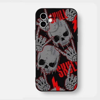 Ốp iphone ngầu đầu lâu độc lạ sợ hãi ốp cạnh vuông BVC iphone 6 7 8 plus xsmax 11 12 13 14 15 prm e0123 - Home Case