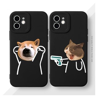 ốp lưng iphone bựa hoạt hình chó mèo nóc nhà ốp cặp đôi iphone 17 air 8 plus xsmax 11 12 13 14 15 prm e0125 - Home Case