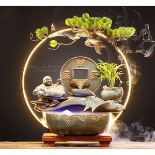 Quà Tân gia, Khai trương - Bộ thác nước Phong thủy cầu May mắn, Tài lộc, Thịnh vượng
