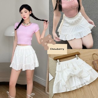 Chân váy xòe 2 tầng chân váy ngắn mochi - wavy