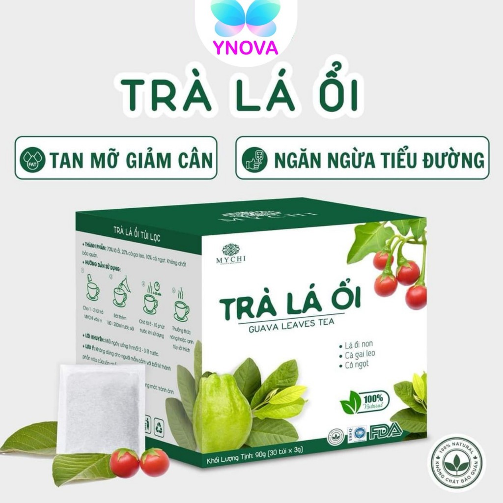 Trà Lá Ổi Túi Lọc MYCHI - Tan mỡ giảm cân, ngừa tiểu đường, hỗ trợ tiêu hoá, tốt cho dạ dày - YNOVA | BigBuy360 - bigbuy360.vn
