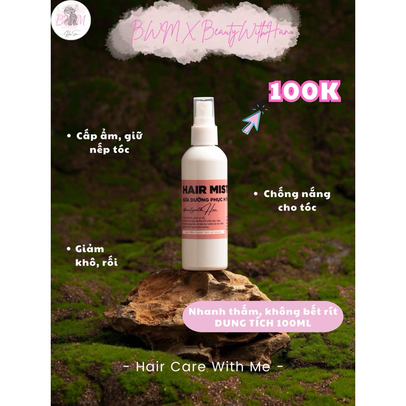 HAIR MIST - Xịt dưỡng phục hồi tóc