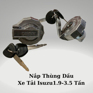 Nắp thùng dầu xe tải isuzu 1,9-3,5 tấn, qkr 91ps, 98ps, qkr 210, qkr230, qkr 270, npr, nqr...loại bằng sắt có chìa khóa
