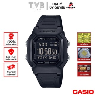 Đồng hồ nam dây nhựa casio chính hãng w-800h-1bvdf