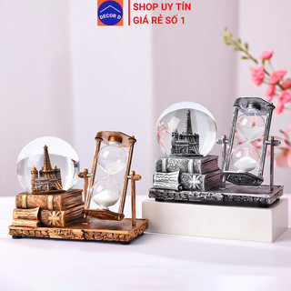 Đồng hồ cát, Quả cầu pha lê phát sáng mô hình tháp cổ, Nhạc không lời thư giãn, quà tặng, quà lưu niệm, quà sinh nhật