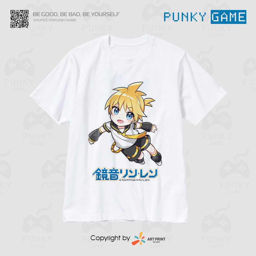 Áo thun VOCALOID Len Chibi ngắn tay