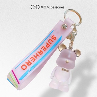 Móc khóa gấu bearbrick hot trend mc studio móc khóa phụ kiện,ô tô, túi xách-freeship-gấu bearbrick nhựa cao cấp