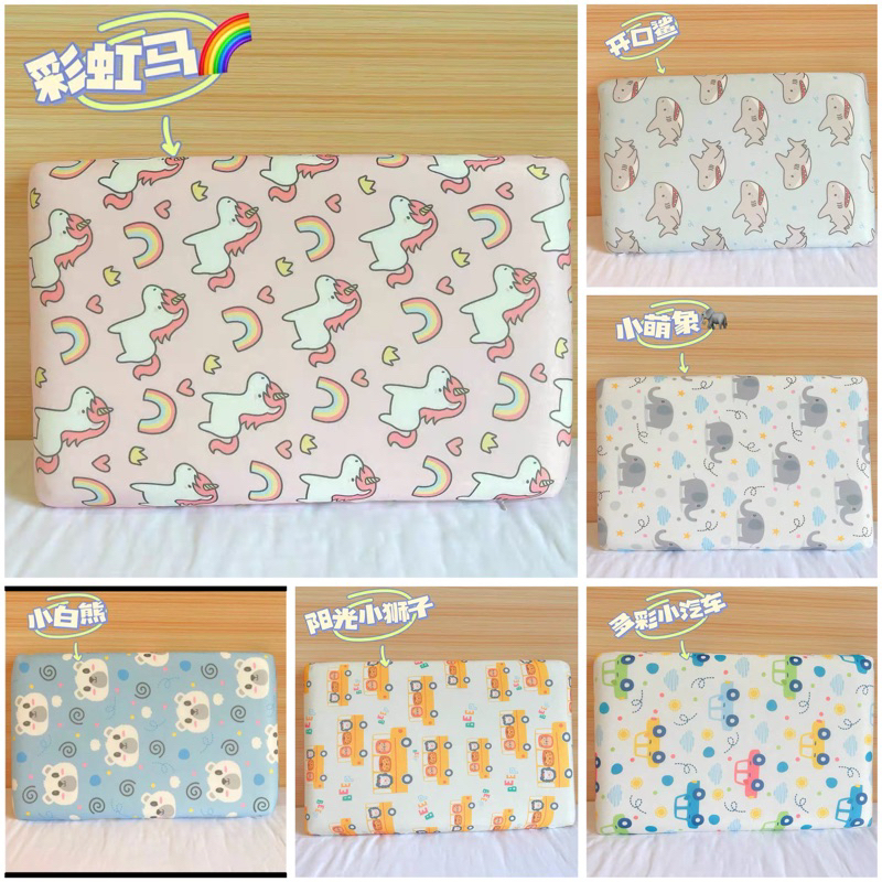 Gối cao su non thun lạnh, gối cao su non matxa thoáng khí mềm mát cho bé kích thước 30-50cm