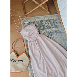 ĐẦM MIDI ỐNG CÚP BO THUN LƯNG