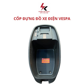 Cốp đựng đồ xe điện vespa, cốp đồ nhựa xe điện vespa