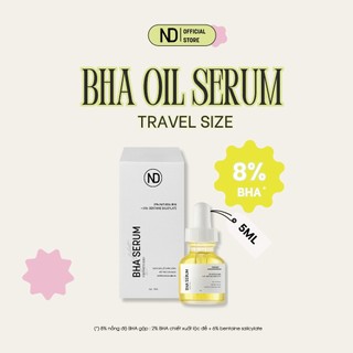 Serum Giảm Mụn , Tẩy Tế Bào Vhết BHA Serum Oil By ND 8% 5ml