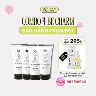 COMBO 4 TUÝP KEM GIẢM THÂM BE CHARM CREAM Tặng 1 SERUM GIẢM MỤN BHA 15ML BY ND SIÊU HỜI