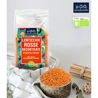 Đậu lăng đỏ hữu cơ sottolestelle 500g/100g - date: 11/2024 - nhà hữu cơ
