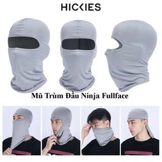 Mũ Trùm Đầu Ninja Fullface- Mũ Trùm Chống Nắng, Chống Bụi, Giảm Nhiệt Bằng Lụa- HICKIES