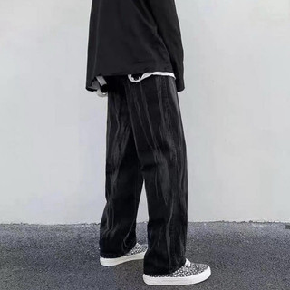 Dark smoke jeans - quần bò unisex nam nữ ống rộng washed loang màu phong cách streetwear hoạ tiết khói