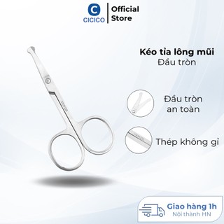 Kéo tỉa lông mũi đầu tròn an toàn, thép không gỉ cao cấp, thiết kế nhỏ gọn, an toàn khi sử dụng